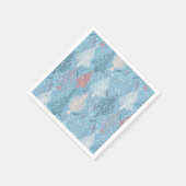 Abstracte Kerstbomen Patroon Servet (Hoek)