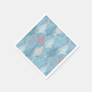 Abstracte Kerstbomen Patroon Servet