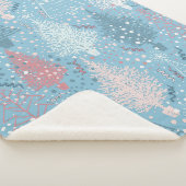 Abstracte kerstbomen Pattern 2 Sherpa Blanket Sherpa Deken (3/4)