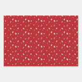 Abstracte kerstbomen Scandinavisch patroon Inpakpapier Vel (Voorkant 2)