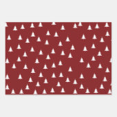 Abstracte kerstbomen Scandinavisch patroon Inpakpapier Vel (Voorkant)