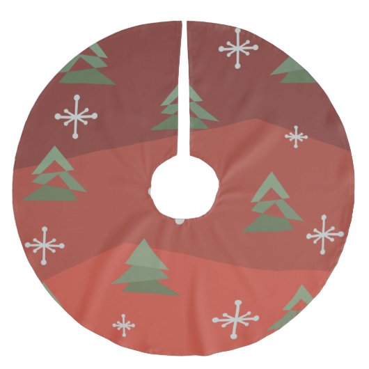 Abstracte kerstbomen uit de midden van de eeuw kerstboom rok (Voorkant)