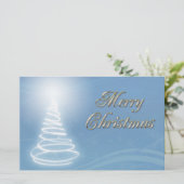 Abstracte kerstboom briefpapier (Staand voorkant)