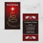 Abstracte kerstboom cadeau Label-Visitekaartjes Visitekaartje (Voorkant / Achterkant)