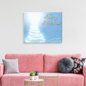 Abstracte kerstboom canvas afdruk (Insitu (Woonkamer))