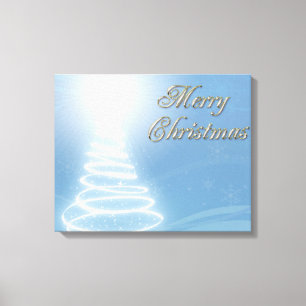 Abstracte kerstboom canvas afdruk