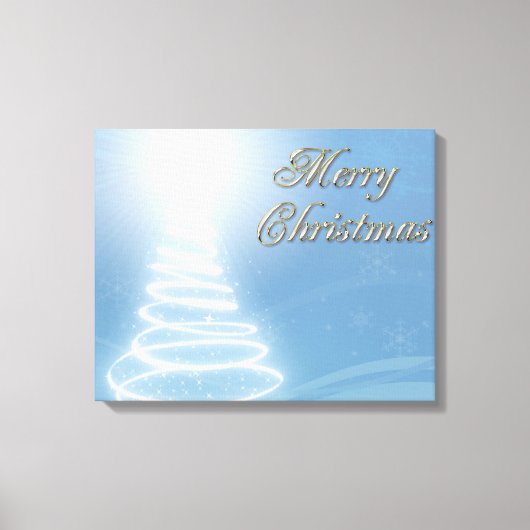 Abstracte kerstboom canvas afdruk (Voorkant)