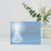 Abstracte kerstboom feestdagenkaart (Staand voorkant)