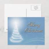 Abstracte kerstboom feestdagenkaart (Voorkant / Achterkant)