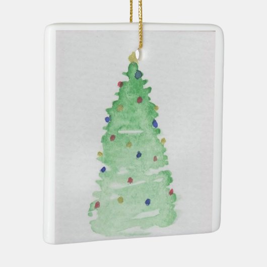 Abstracte kerstboom keramisch ornament (Rechts)