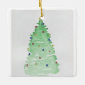 Abstracte kerstboom keramisch ornament (Voorkant)