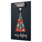 Abstracte kerstboom klembord (Links)