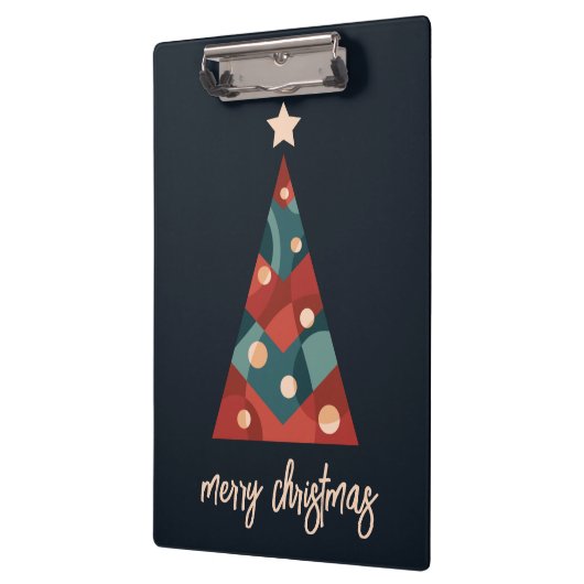 Abstracte kerstboom klembord (Links)