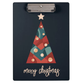 Abstracte kerstboom klembord