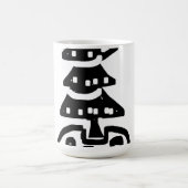 Abstracte Kerstboom Koffiemok (Center)