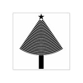 abstracte kerstboom kunst stempel (Afrduk)