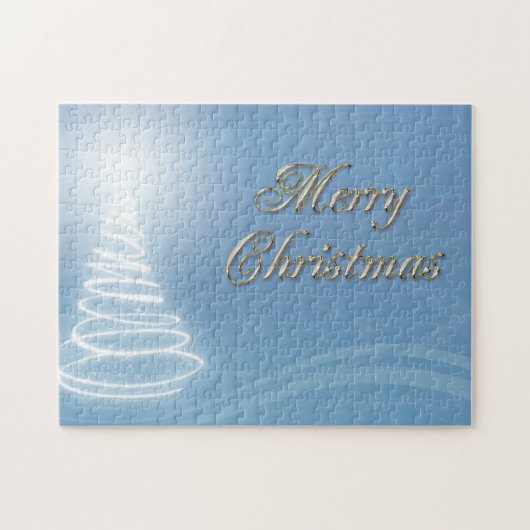 Abstracte kerstboom legpuzzel (Horizontaal)