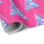 Abstracte kerstboom met Paars grote bomen Cadeaupapier (Rol Hoek)