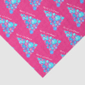 Abstracte kerstboom met Paars grote bomen Tissuepapier (Detail)