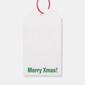 Abstracte kerstboom moderne kunst cadeau Labels Cadeaulabel (Achterkant)