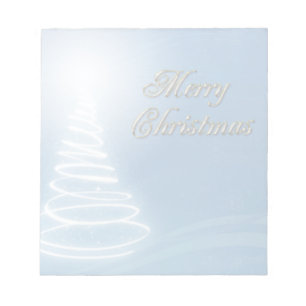 Abstracte kerstboom notitieblok