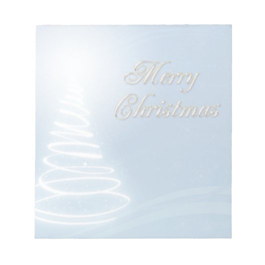 Abstracte kerstboom notitieblok (Voorkant)