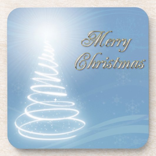 Abstracte kerstboom onderzetter (Voorkant)