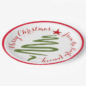 Abstracte Kerstboom Papieren Bord (Gekanteld)