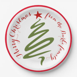 Abstracte Kerstboom Papieren Bord