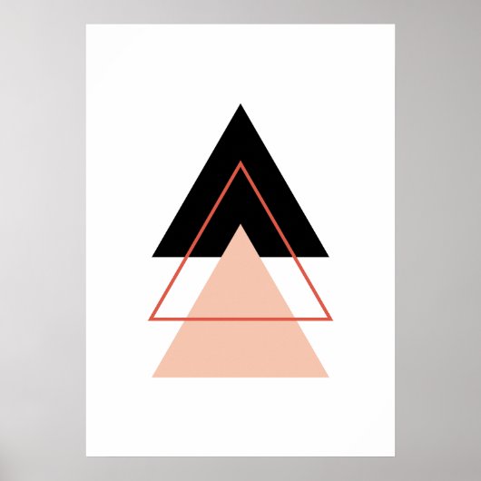 Abstracte kerstboom poster (Voorkant)