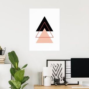 Abstracte kerstboom poster