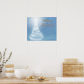 Abstracte kerstboom poster (Keuken)