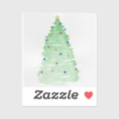 Abstracte kerstboom sticker (Vel)