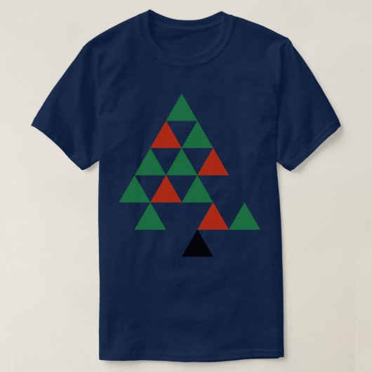 Abstracte kerstboom van Bauhaus T-shirt (Design voorkant)
