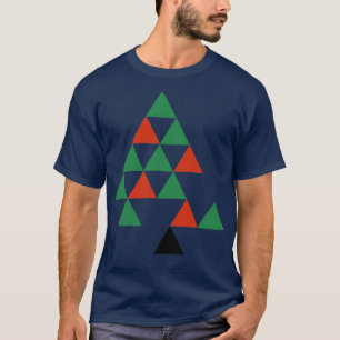 Abstracte kerstboom van Bauhaus T-shirt