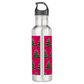 Abstracte kerstboom waterfles waterfles (Achterkant)