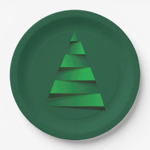 Abstracte kerstboomfeestdag papieren bordje