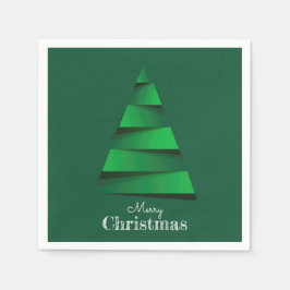 Abstracte kerstboomfeestdag servet
