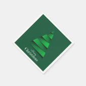 Abstracte kerstboomfeestdag servet (Hoek)