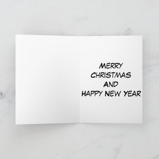 Abstracte kerstboomkaart met blauwe steun en feestdagen kaart (Binnen)