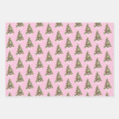 Abstracte kerstcadeautjes voor feestdagen inpakpapier vel (Voorkant 2)