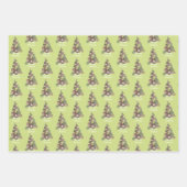 Abstracte kerstcadeautjes voor feestdagen inpakpapier vel (Voorkant)