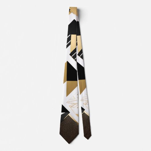 abstracte kerstdiamanten strik stropdas (Voorkant)