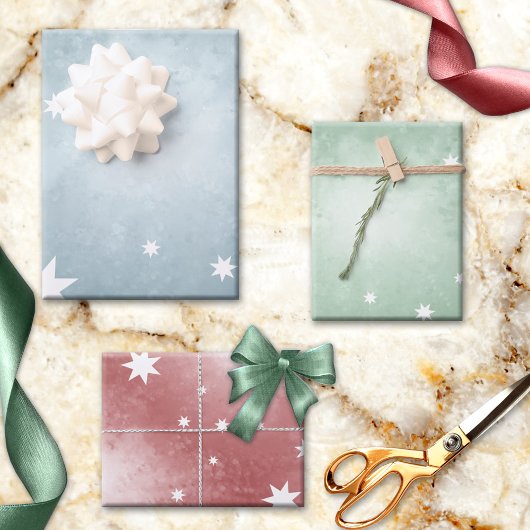 Abstracte kerstfeest met elegant pasta inpakpapier vel