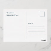 Abstracte kerstfeestdag met feestdag folie feestdagen briefkaart (Achterkant)