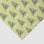 Abstracte kerstfeestdag met vrolijk kerstlef tissuepapier (Detail)