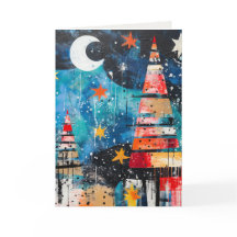 Abstracte kerstkaart met design