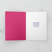 Abstracte kerstkaart rendiermoonretro feestdagen kaart (Binnen)