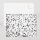 Abstracte kerstkerstkerstkerstkerstkerstkerstman M Briefkaart (Voorkant / Achterkant)