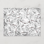 Abstracte kerstkerstkerstkerstkerstkerstkerstman M Briefkaart (Voorkant)